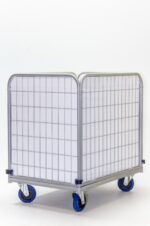Carucior transport lenjerie, cu lift, pentru spalatorie textila, PRH- 661, 40 KG - imagine 3