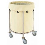 C-63 CARUCIOR LENJERIE DIN OTEL INOX CU SAC OXFORD 60X81CM