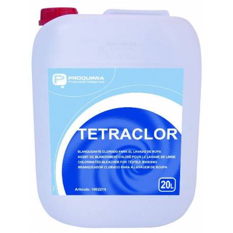 tetraclor-20l TETETRACLOR – înălbitor lichid pe bază de clor activ pentru spălătorii industriale și comerciale, 20L - imagine 1