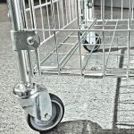 Carucior pliabil profesional pentru lenjerie PRH-B1050 – din oțel galvanizat, rezistent la coroziune, ideal pentru hoteluri, spitale și spălătorii industriale, 85 x 60 x 88 CM - imagine 3
